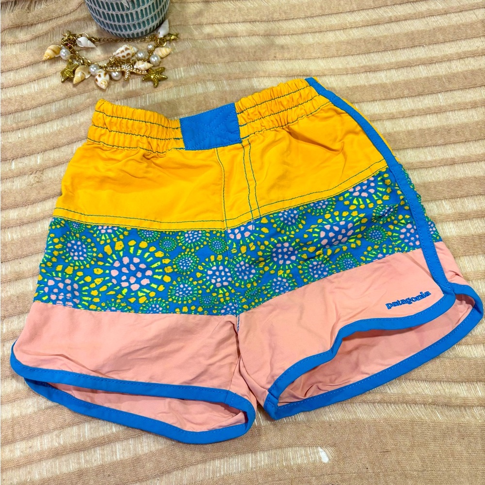 Patagonia Kids Colorful Swim Trucks Boys Size 5T